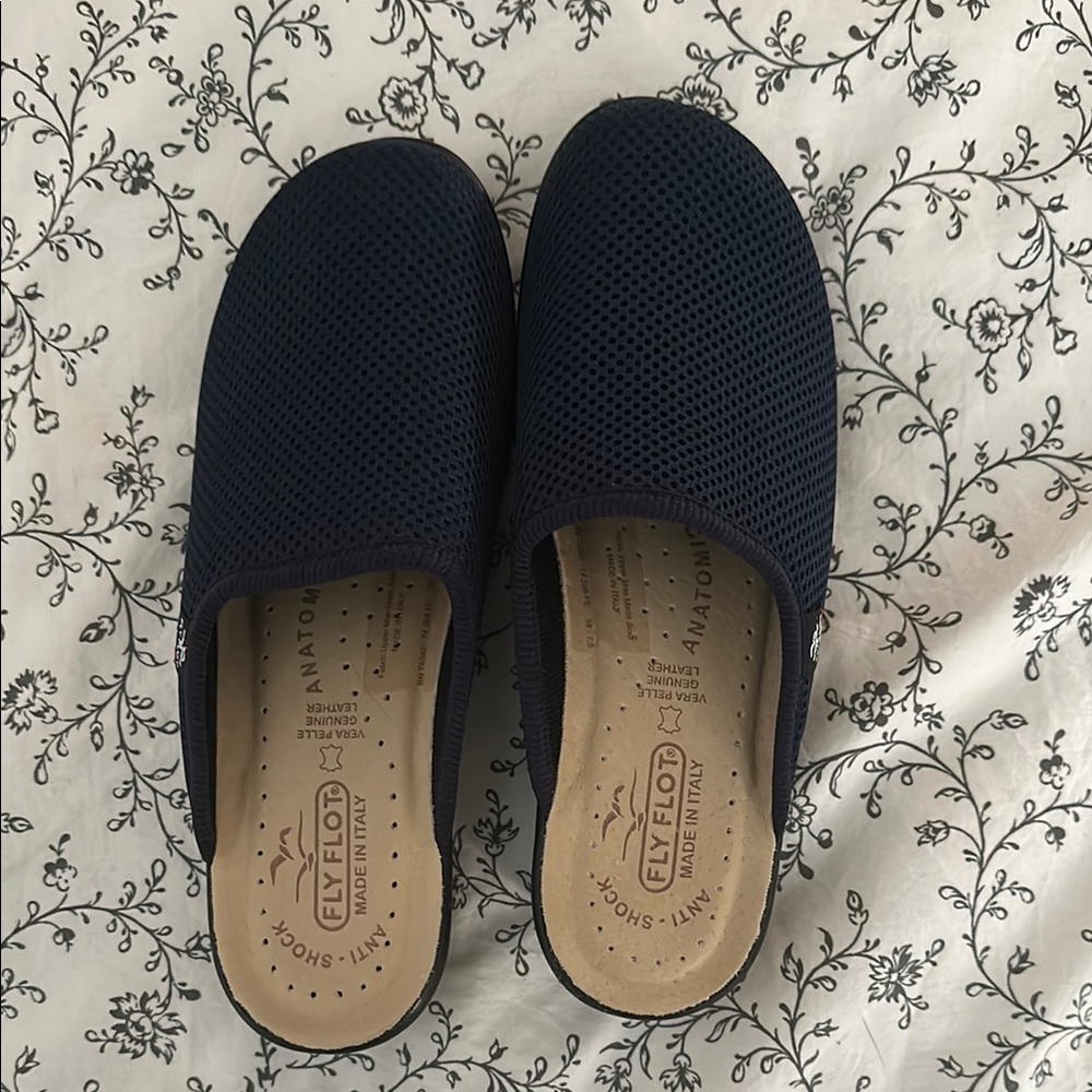Women's Navy Slip-On Shoes